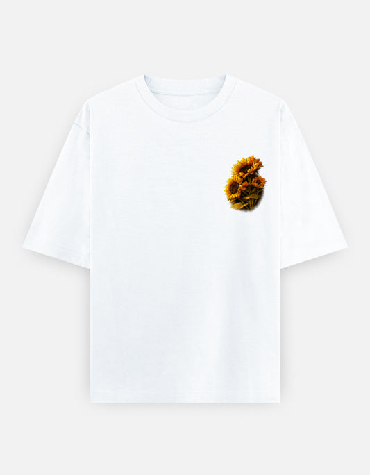 The Unserious Oversized Unisex Tee- Sunflower Edition