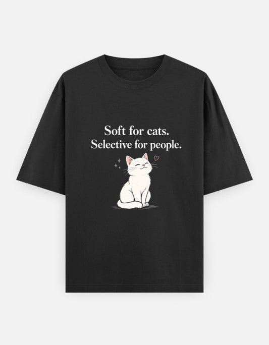 The Unserious Unisex Tee - Soft for Cats, Selective for People