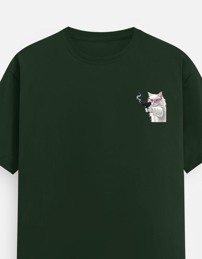 TUS Unisex Regular Tee - Cat With Attitude