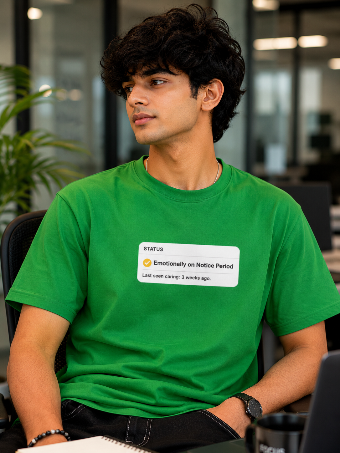 TUS Unisex Regular Tee - Emotionally on Notice Period