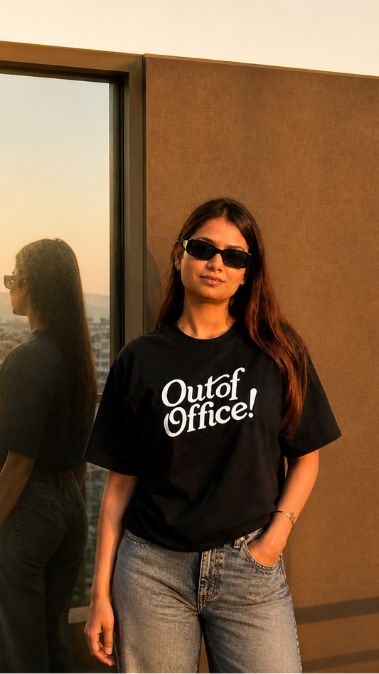 The Unserious Oversized Unisex Tee- Out Of Office