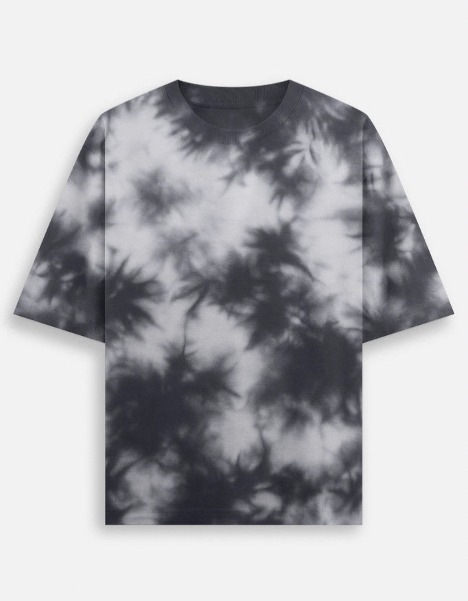 The Unserious Oversized Unisex Tee- Midnight Storm Tie Dye Tee
