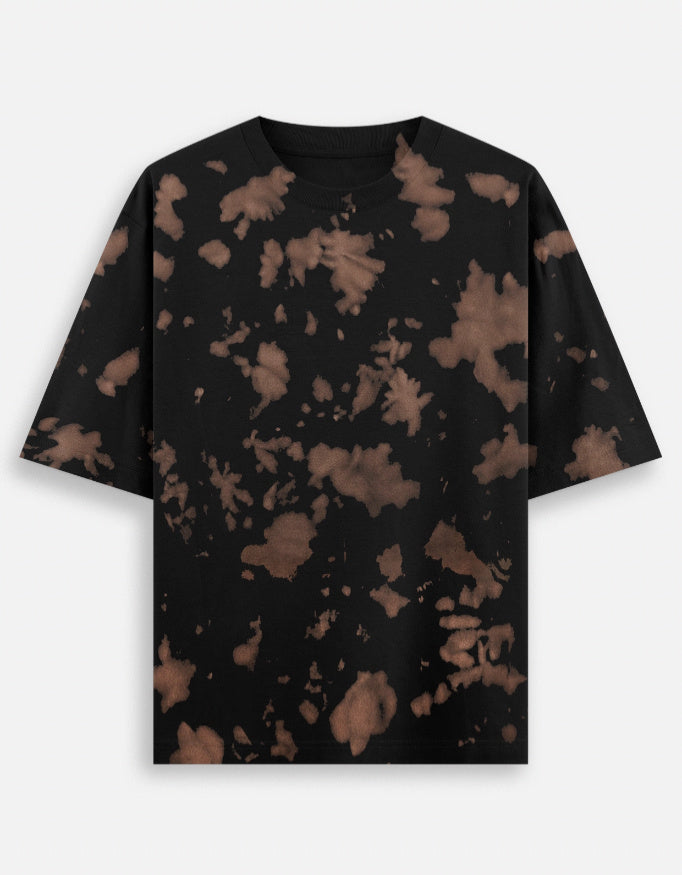 The Unserious Oversized Unisex Tee- Midnight Storm Tie Dye Tee