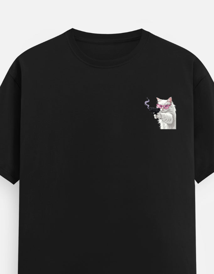 TUS Unisex Regular Tee - Cat With Attitude