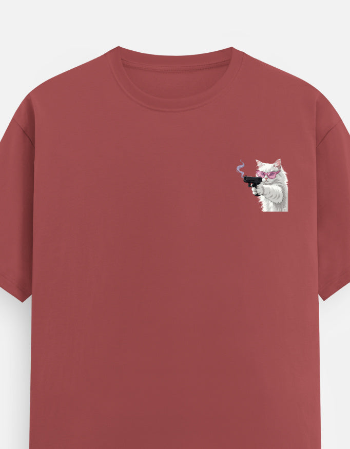 TUS Unisex Regular Tee - Cat With Attitude