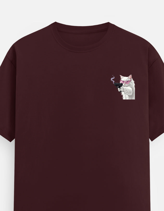 TUS Unisex Regular Tee - Cat With Attitude